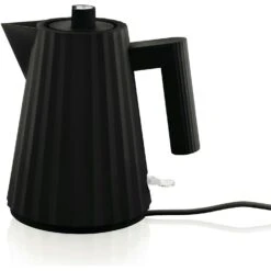 Alessi Plisse Wasserkocher 1 L, Schwarz