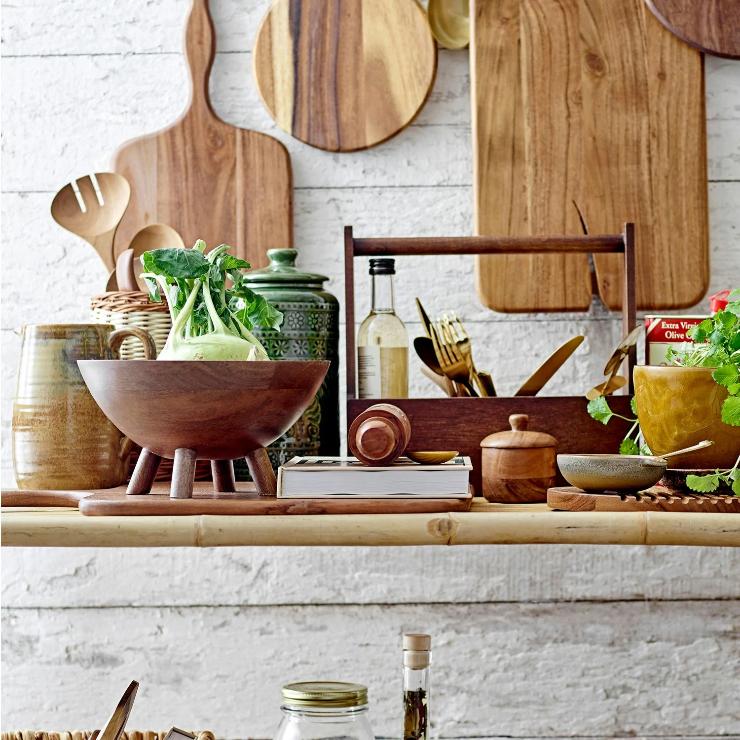 Bloomingville Rani Dose Mit Deckel 25x12 Cm, Grün – Bild 3