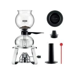 Bodum PEBO Vakuum Kaffeebereiter 1L, Schwarz