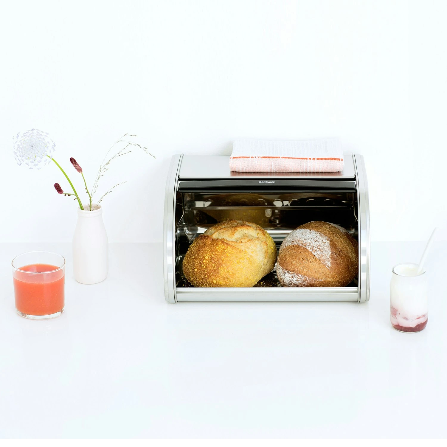 Brabantia Roll Topp Brotbox Medium, Matt Steel – Bild 5