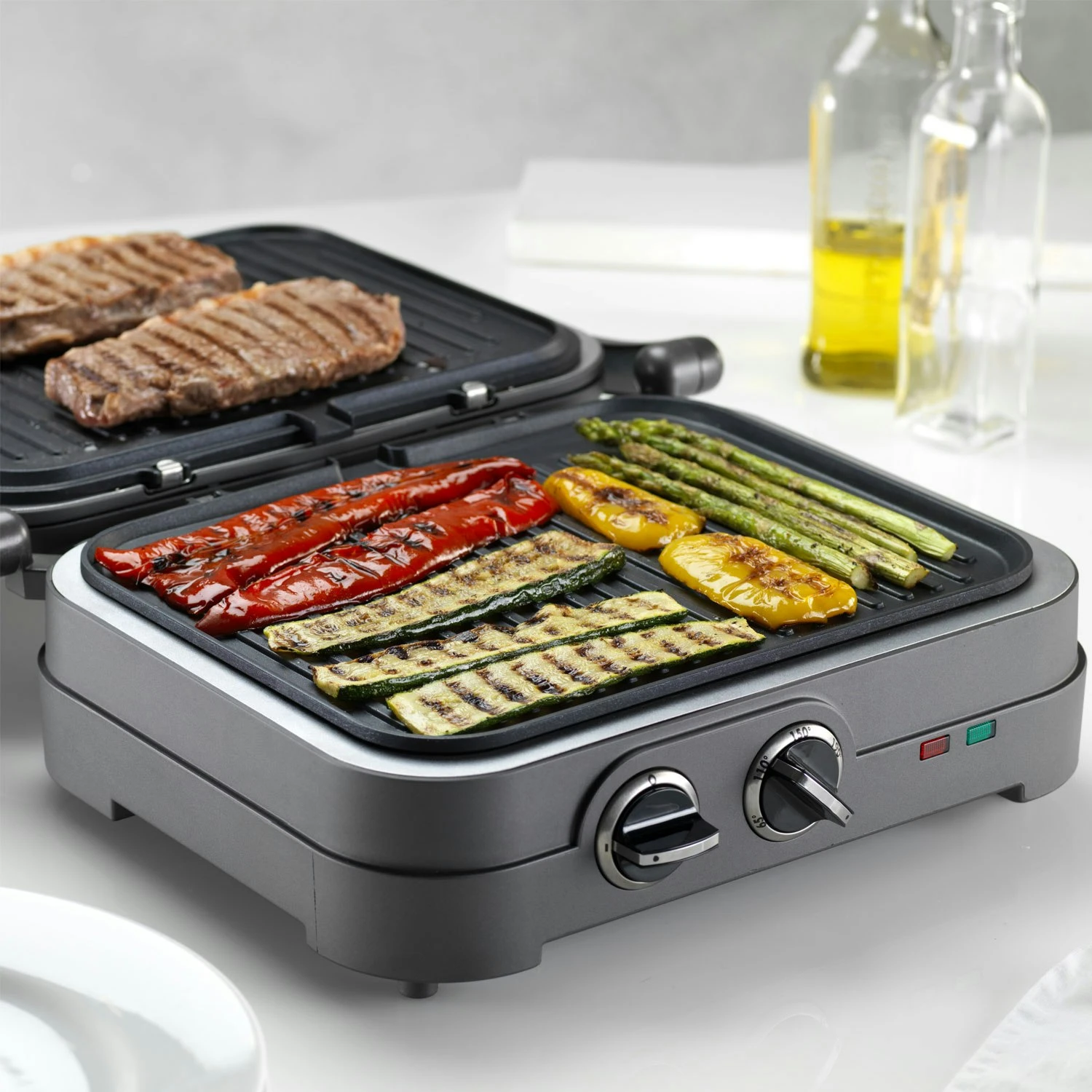 Cuisinart Griddler Elite Multifunktionsgrill, Stahlgrau – Bild 6
