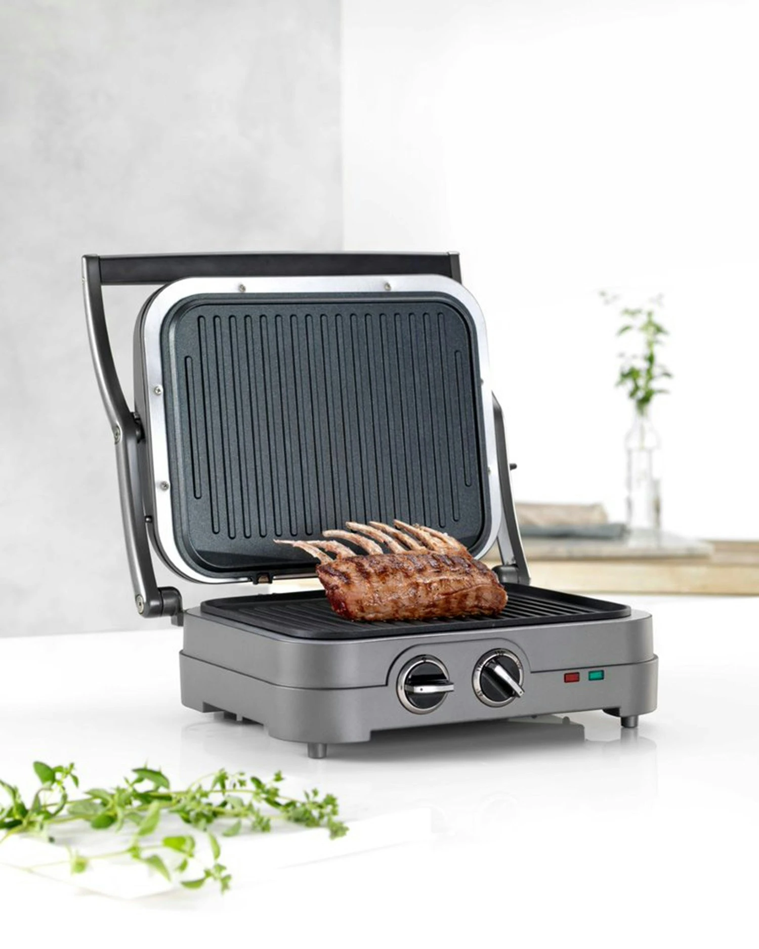 Cuisinart Griddler Elite Multifunktionsgrill, Stahlgrau – Bild 5