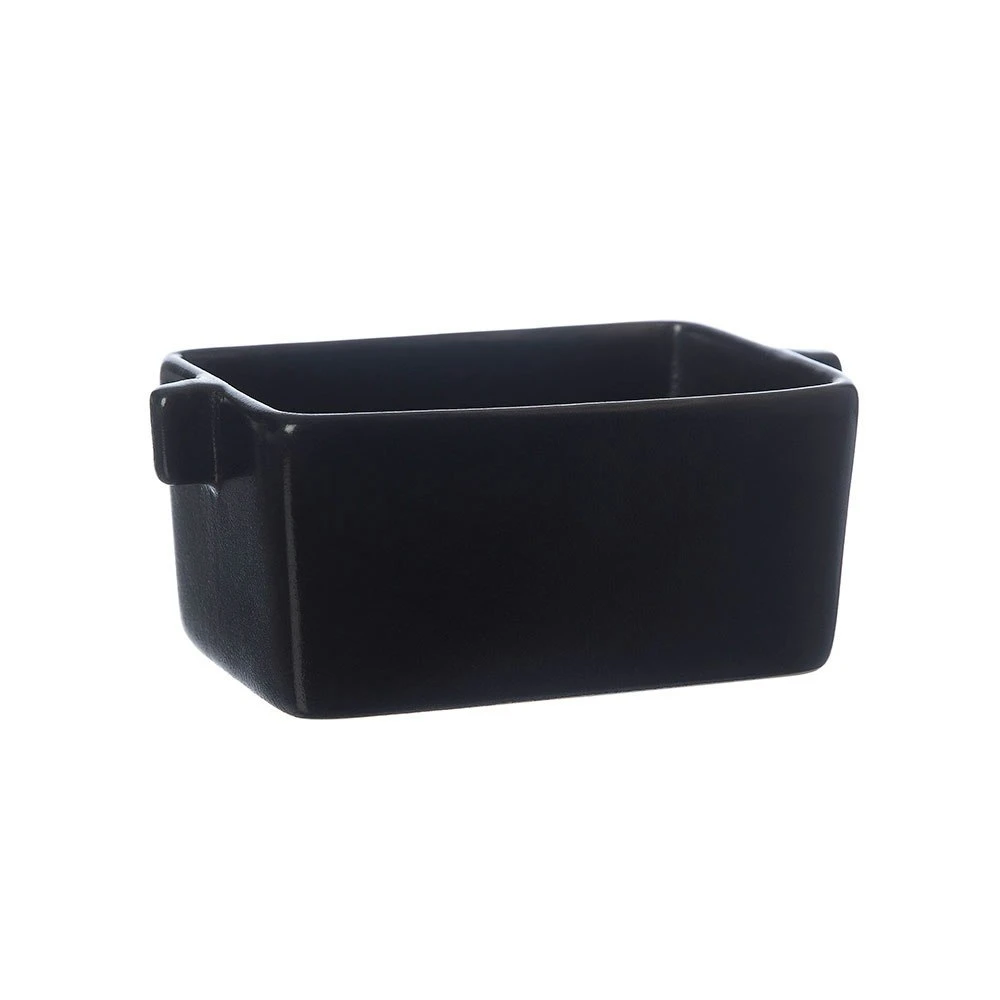 Ernst Ofenform Steingut Schwarz, 15 Cm