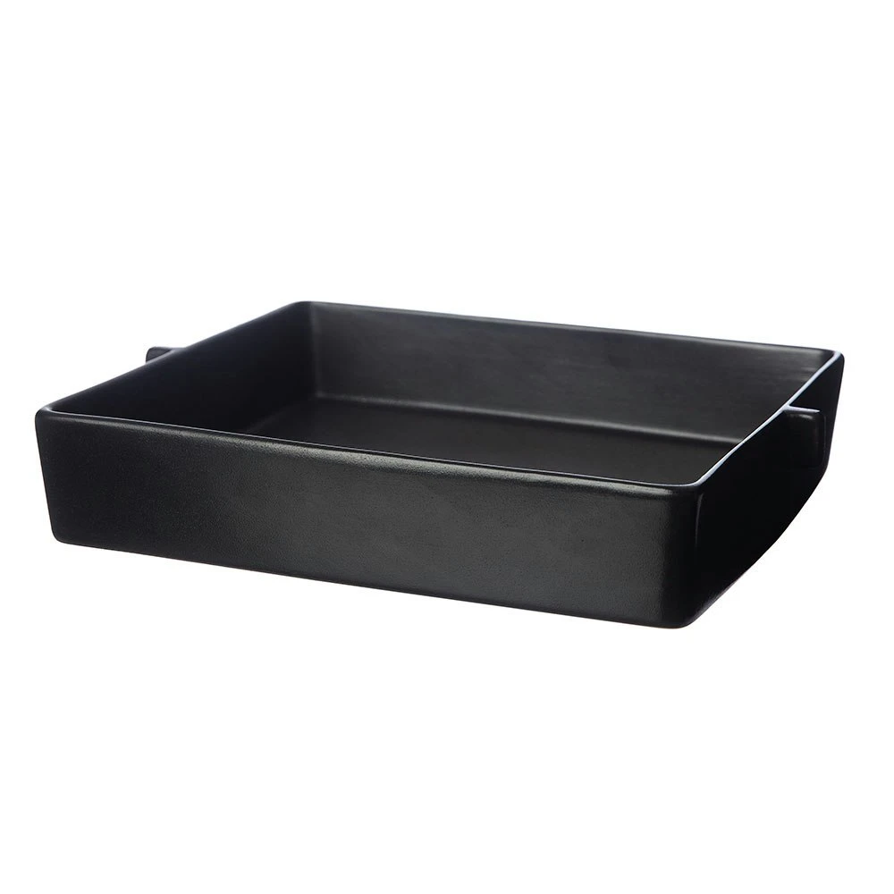 Ernst Ofenform Steingut Schwarz, 34 Cm