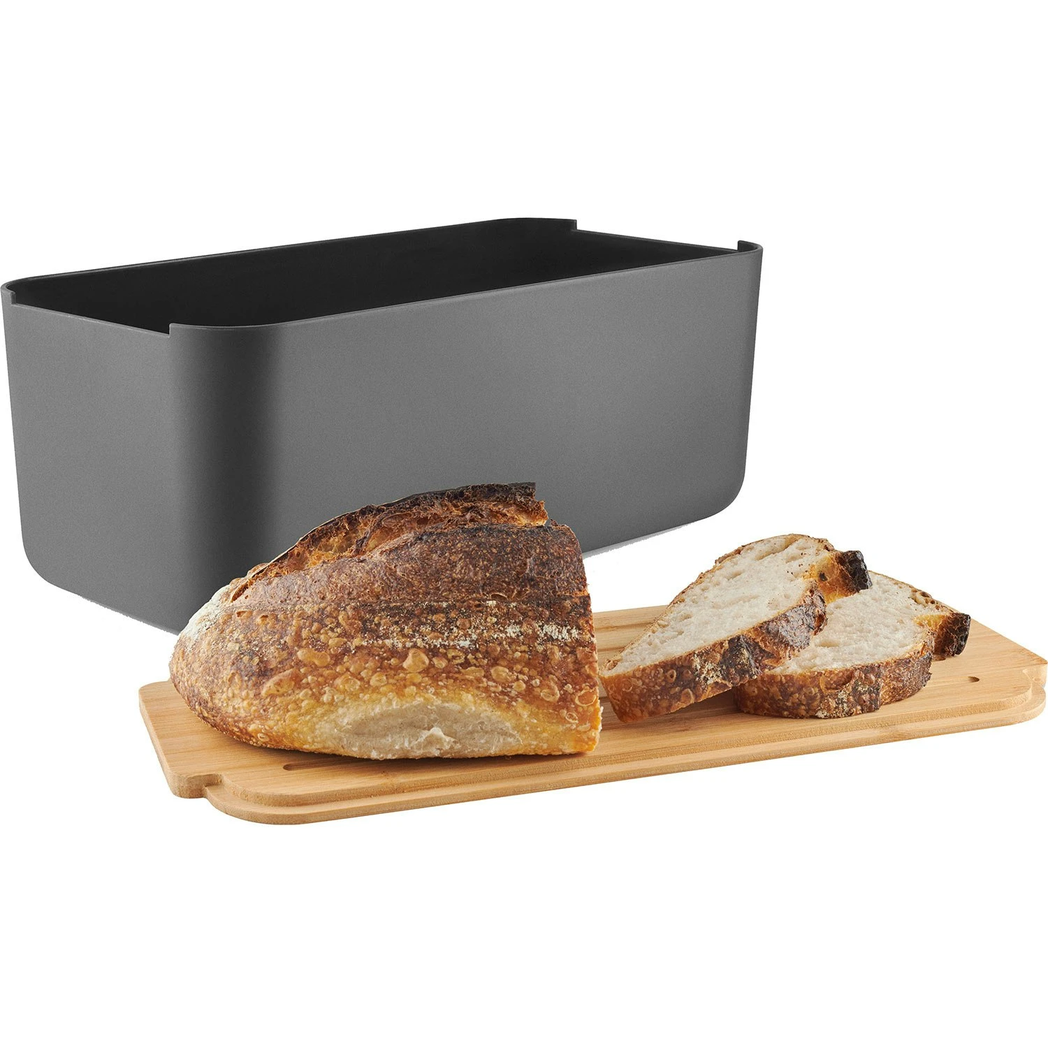 Eva Solo Brotkorb, Schwarz, Elephant Grey – Bild 4