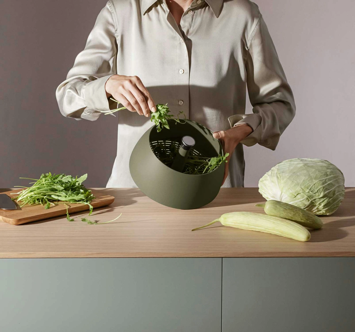 Eva Solo Green Tool Salatschleuder, Cactus Green – Bild 6