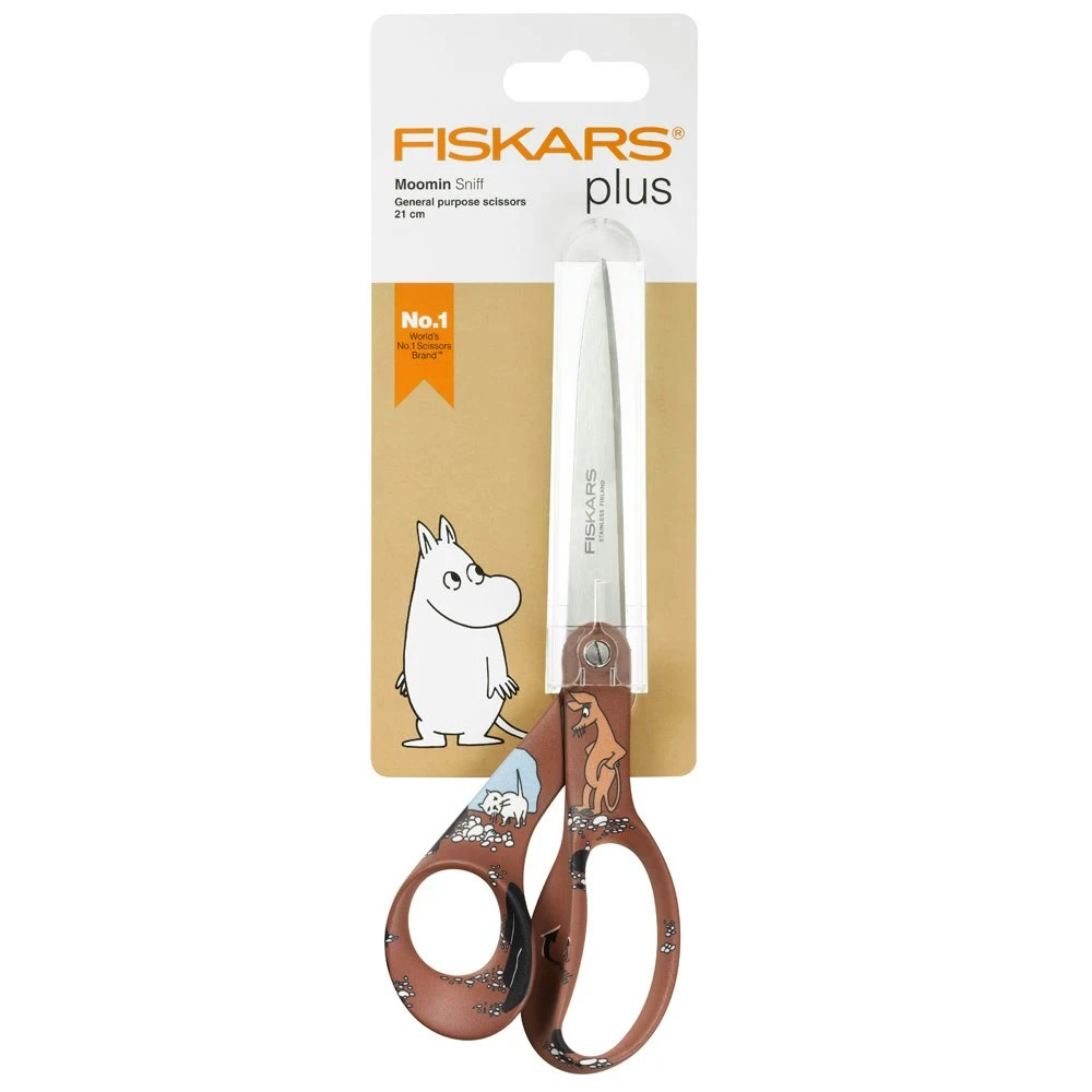 Fiskars Mumin Universalschere, Sniff, Braun – Bild 3