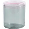 Hay Borosilicate Dose L Ø12x13,5 Cm, Grau/Hell-Pink