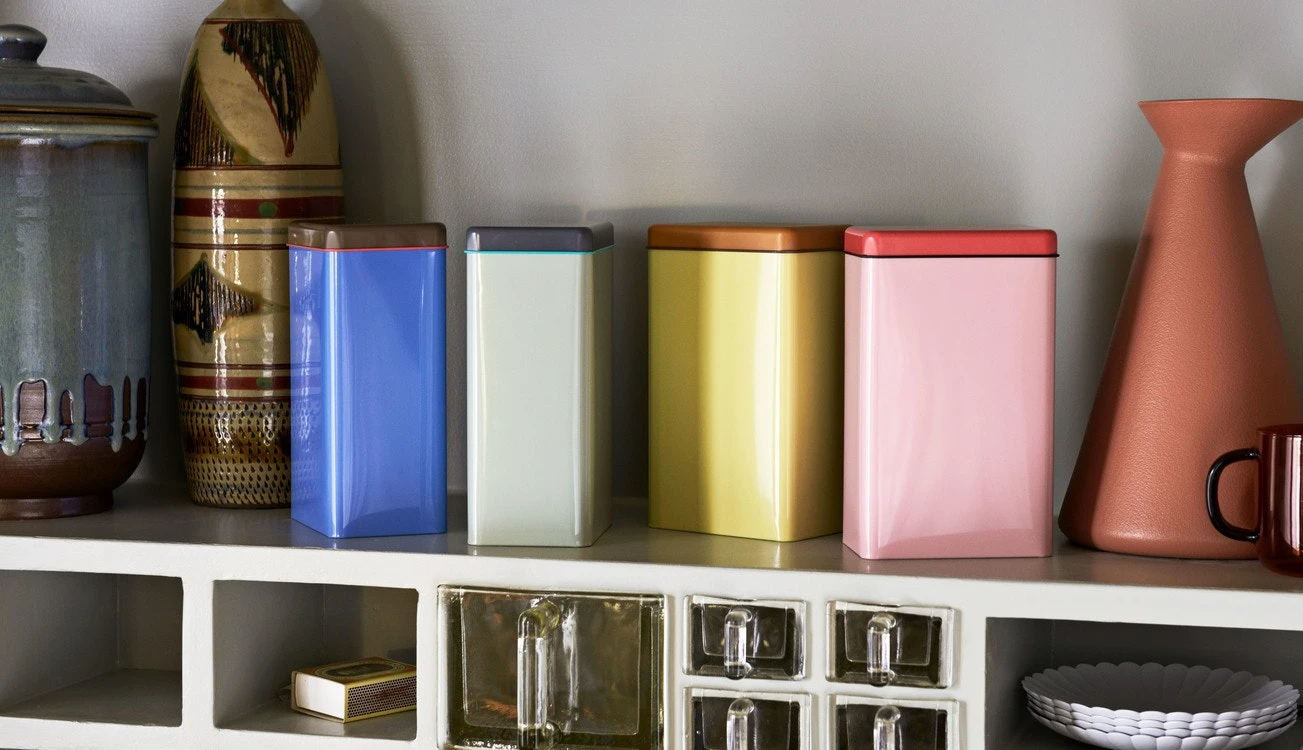 Hay Tin By Sowden Aufbewahrungsdose, Braun/Gelb – Bild 3