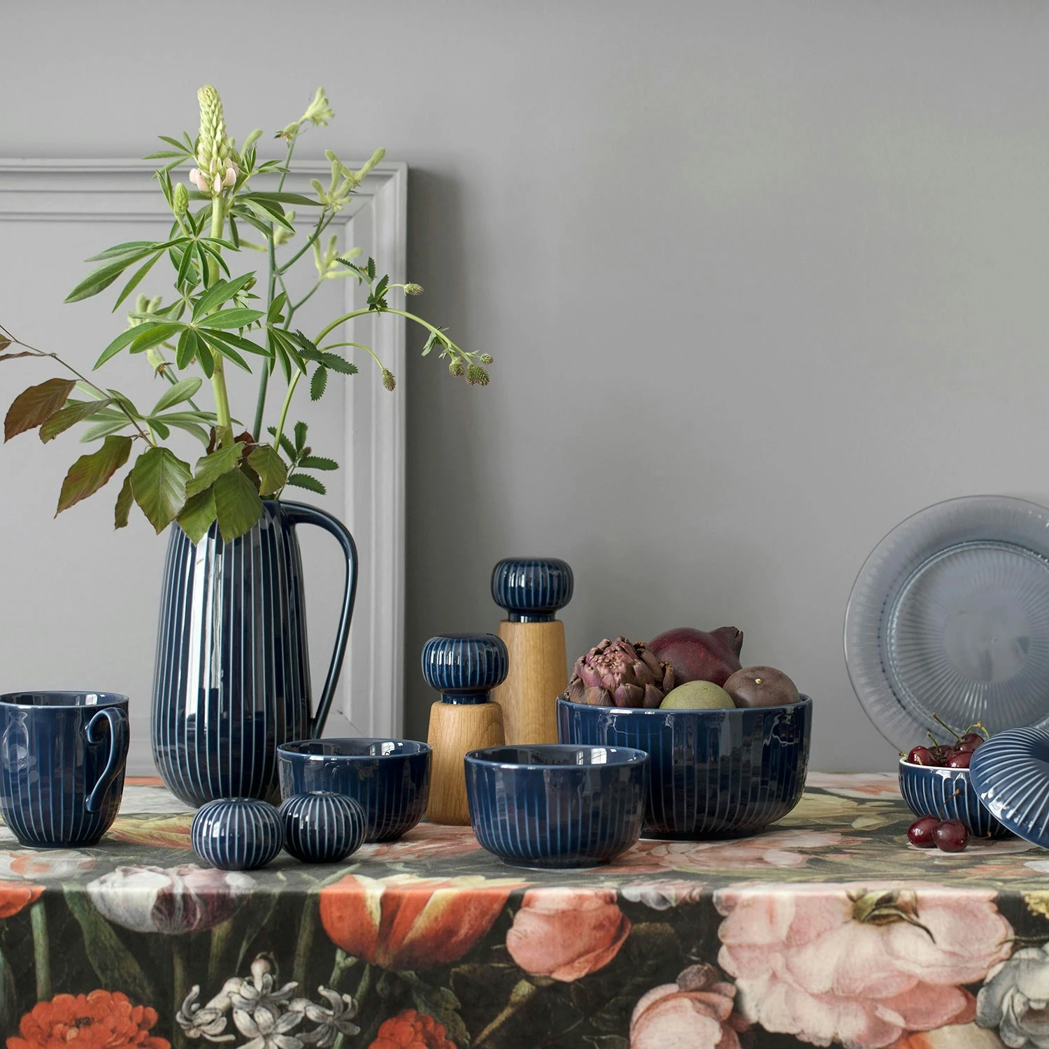 Kähler Hammershøi Kräutermühle Large, Blau – Bild 3