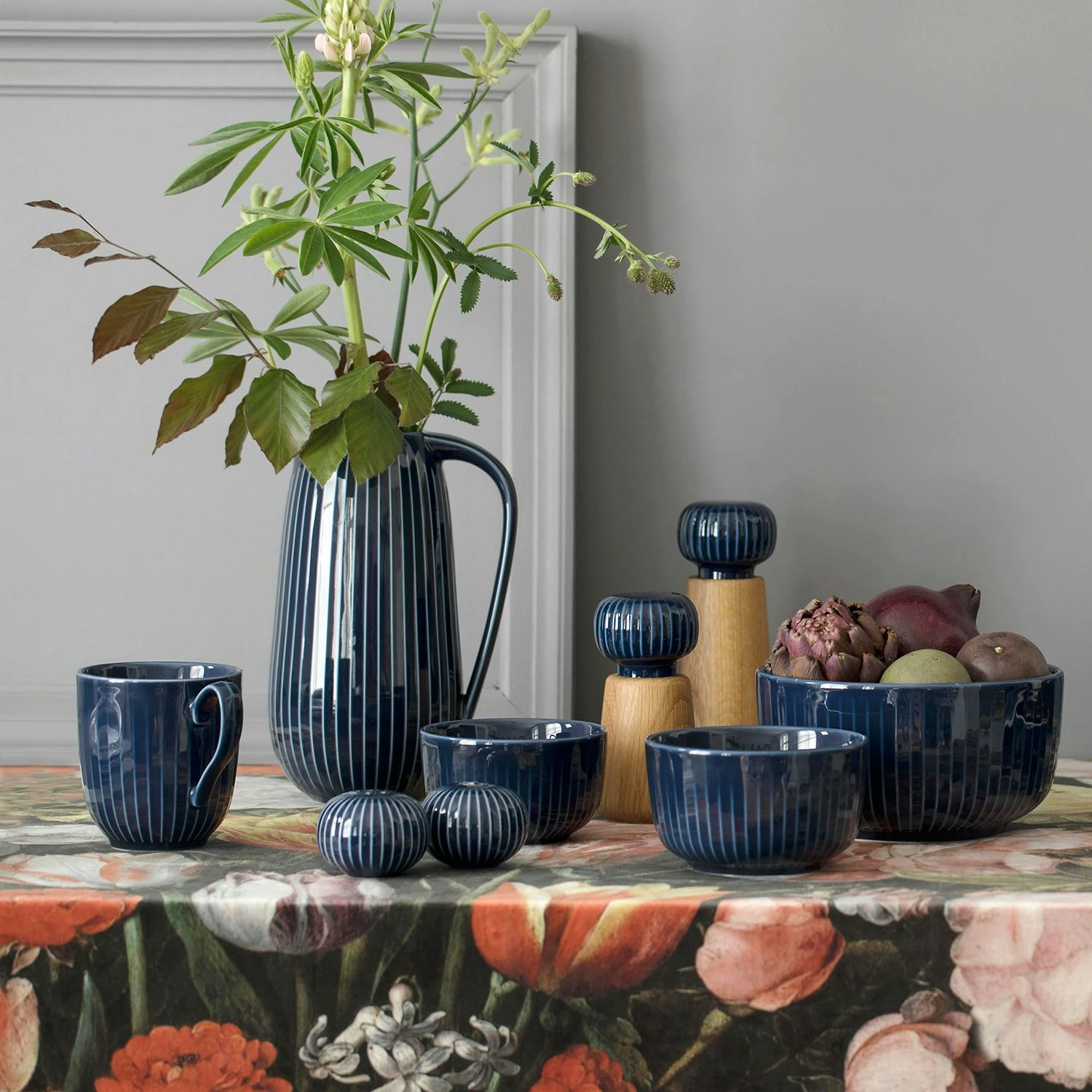 Kähler Hammershøi Salz & Pfefferstreuer, Blau – Bild 4