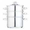 Kitchen Craft Three Tier Dampfgarer, 4 Teile, 18 Cm