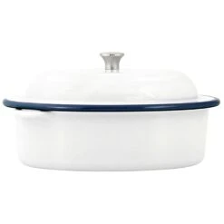 Kockums Jernverk Gusseisentopf 4 L, Weiß