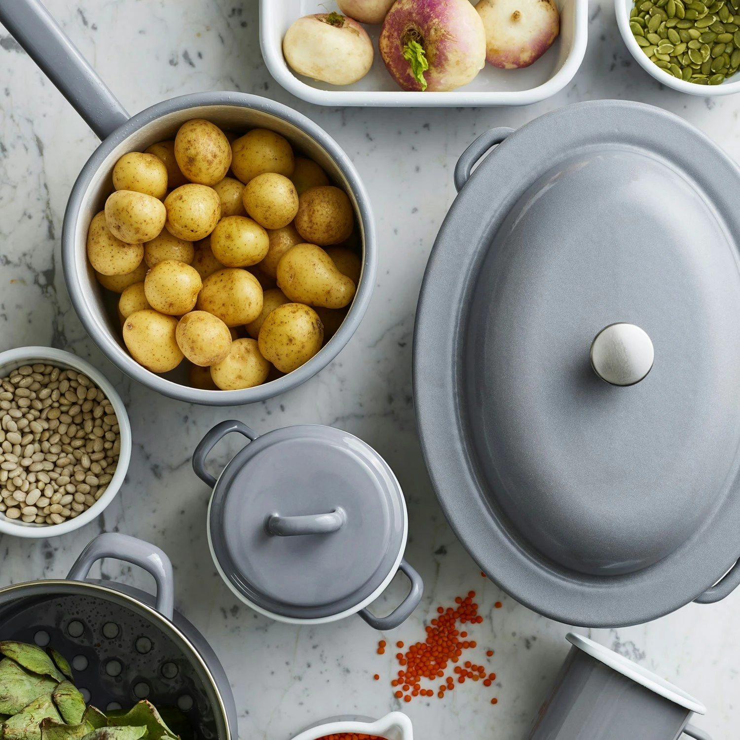 Kockums Jernverk Kasserolle 2,3 L, Grau – Bild 4