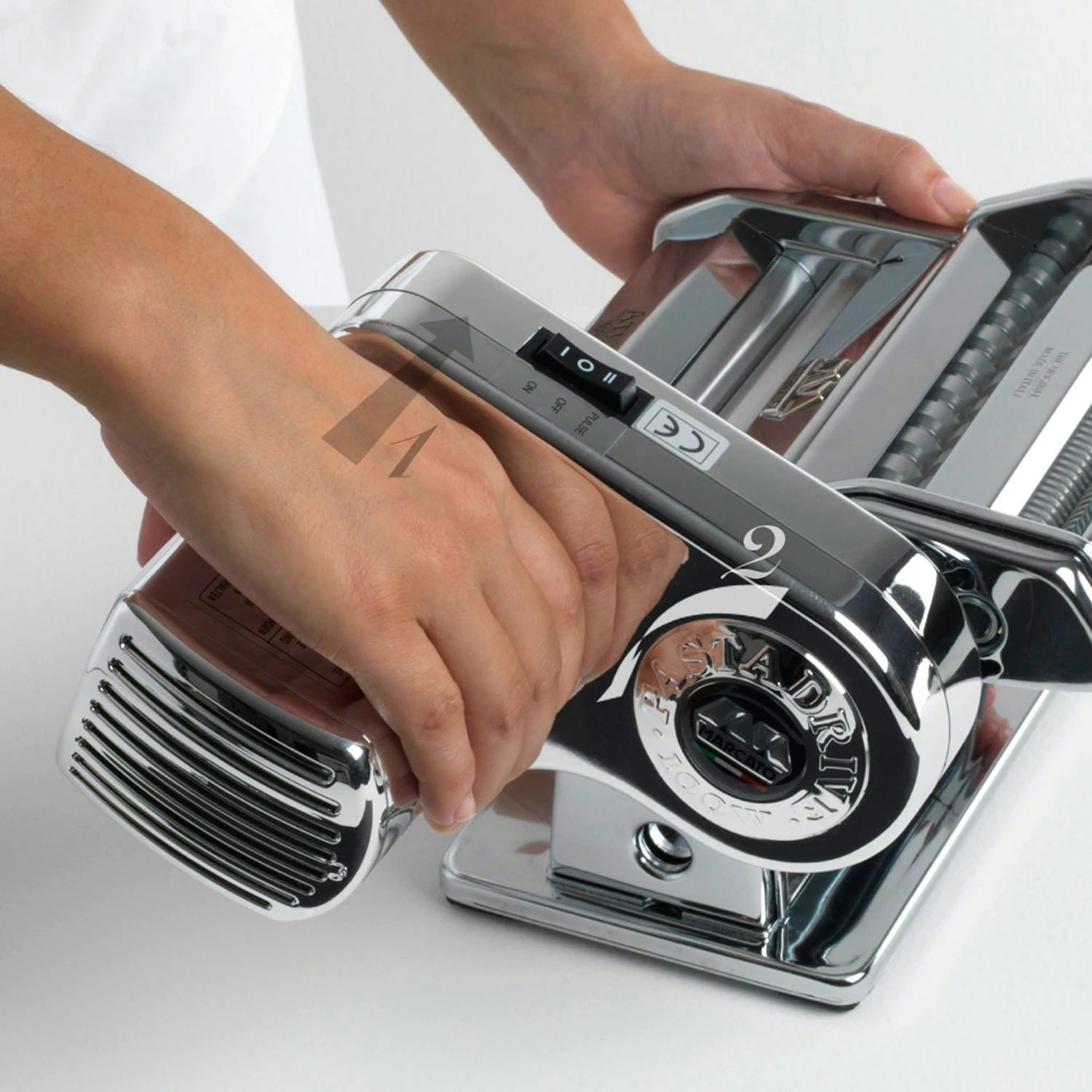 Marcato Atlas Noodle Machine Motor, Stainless – Bild 2