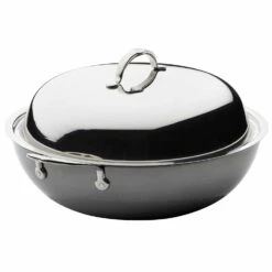 Meyer Hestan NanoBond Wok Mit Deckel, 36 Cm