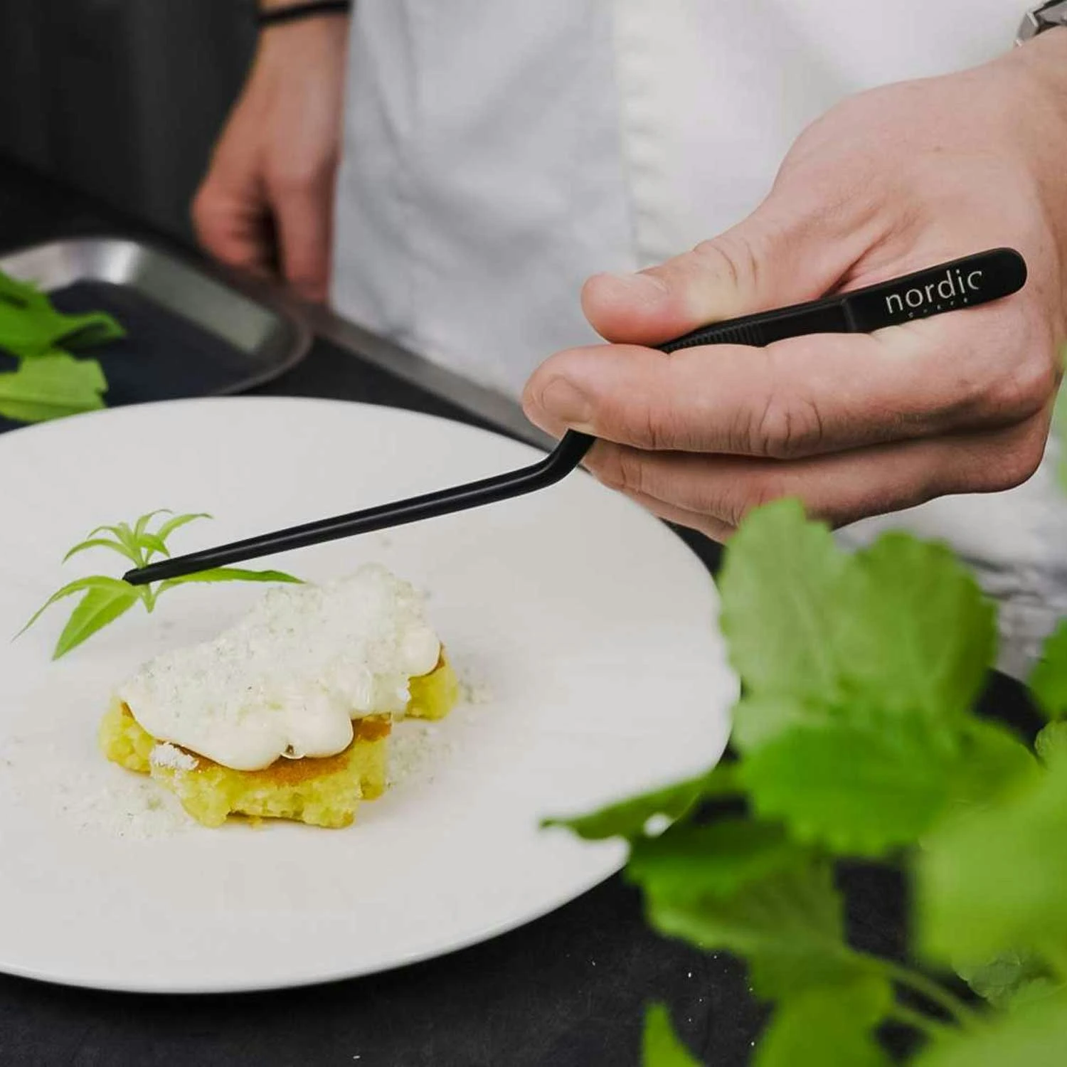 High Precision Offset Lebensmittelpinzette, 20 Cm – Bild 2