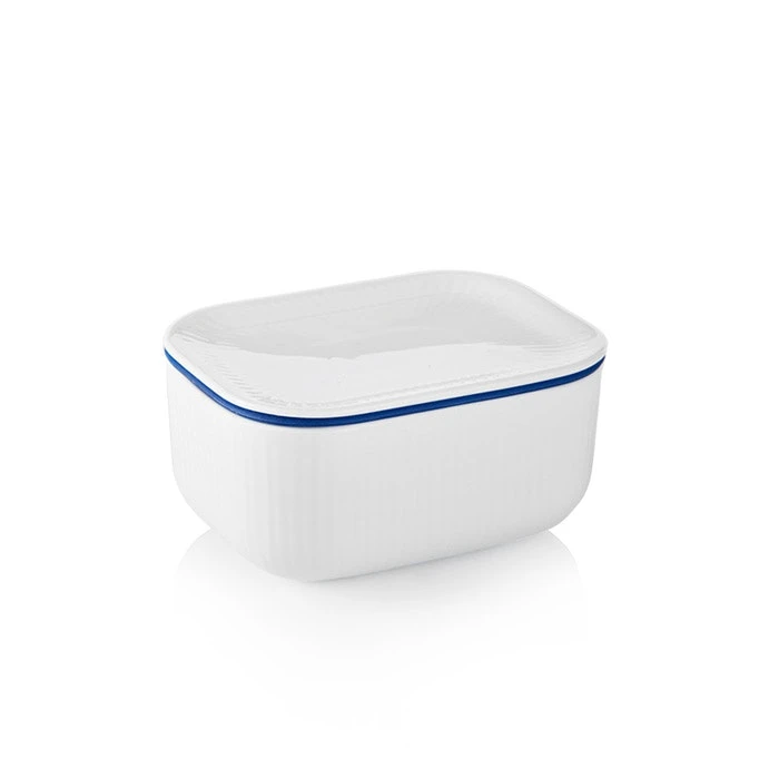 Royal Copenhagen White Fluted Butterdose