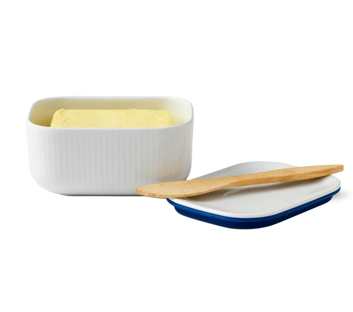 Royal Copenhagen White Fluted Butterdose – Bild 3
