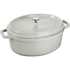 Staub Kokotte Länglich 8 L Weiß