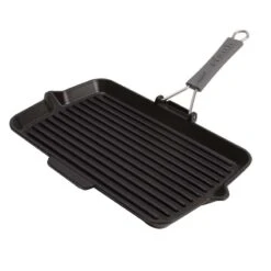 Staub Recheckige Grillpfanne 34x21 Cm, Schwarz