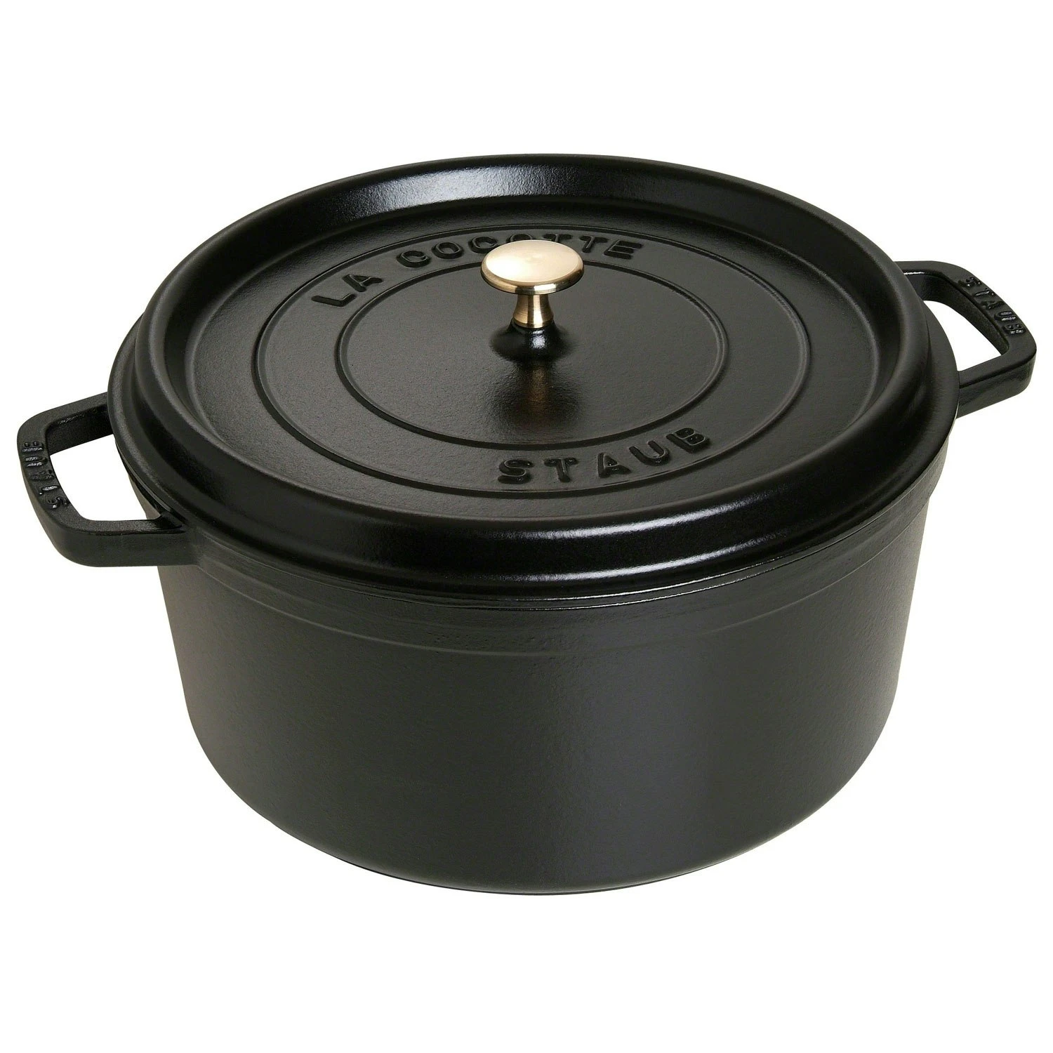 Staub Round Cocotte 30 Cm 8,35 L, Black